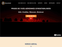 Tablet Screenshot of horus-aerial.com